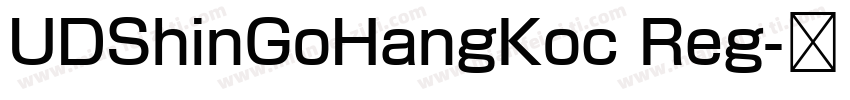 UDShinGoHangKoc Reg字体转换